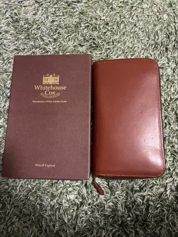 화이트하우스 콕스 앤티크 브라이들 가죽 장지갑