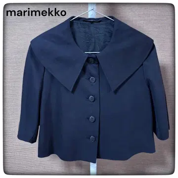 마리메꼬 빅 컬러 자켓 블랙