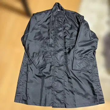 블랙 트렌치코트 얇은 소재 M 새상품급