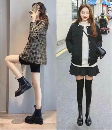 새상품 사이드 고어 부츠 23cm