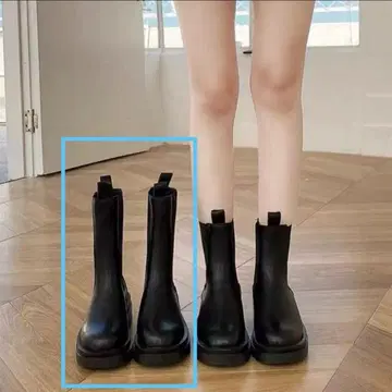 새상품 사이드 고어 부츠 23cm