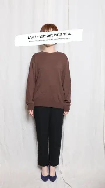 Wcloset 블랙 테이퍼드 팬츠
