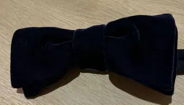 네이비 벨벳 보타이 네이비