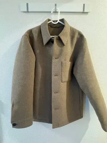 [ 새상품급/초특가 ] UNIQLO 더블 페이스 셔츠 자켓 베이지(M)