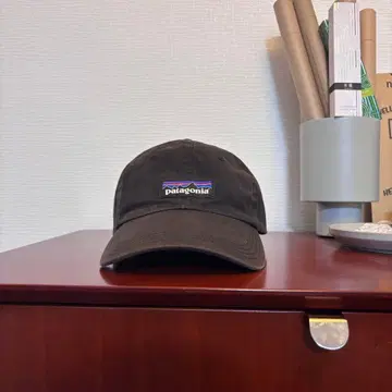 Patagonia 캡 블랙 프론트 로고 BS68