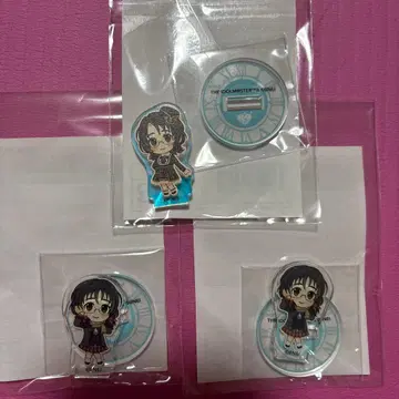 데레스테 미니미니 아크릴 스탠드 가라폰 아사노 후우카 오로라 유 세트