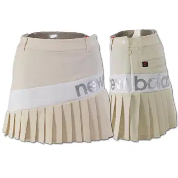 new balance 골프 플리츠 스커트 베이지