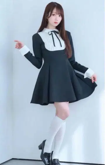 [ 당일 발송 ] maid like mini dress S 사이즈 블랙