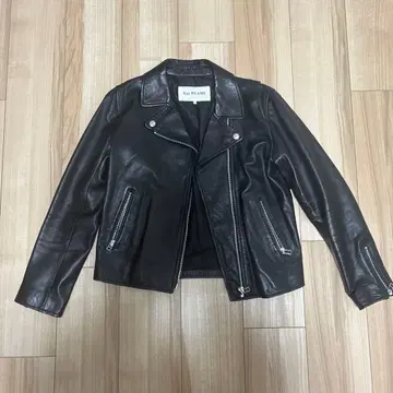 Ray BEAMS 블랙 가죽 자켓 라이더