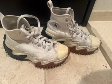 한국 Converse 하이컷 스니커즈 화이트