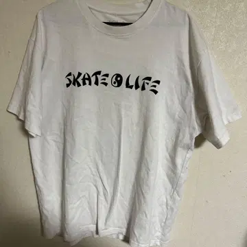 SKATE LIFE 화이트 T셔츠