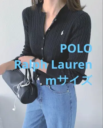 세일 Polo 폴로 랄프로렌 케이블 가디건 니트 스웨터 네이비