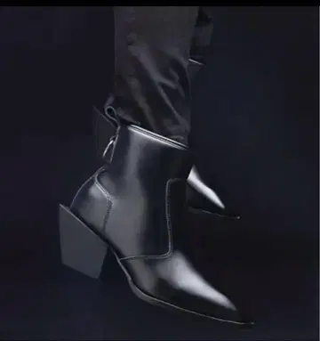 ADRER 하이 솔 가죽 힐 부츠