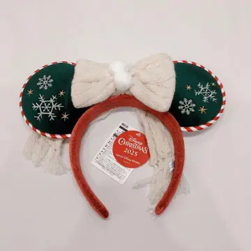 미사용 새상품 디즈니 리조트 2025년 크리스마스 머리띠