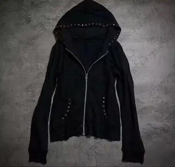 studs black hoodie archive opium y2k