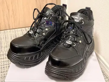 YOSUKE 통굽 스니커즈 (블랙 멀티) 27cm 힐 높이 8cm