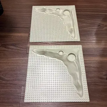 LEGO 기본판 그레이 색상 2개 세트 올드 레고