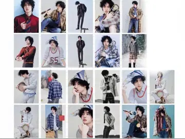 수량 한정! 왕이보 T CHINA 공식 잡지 A4 반짝이 카드 11장