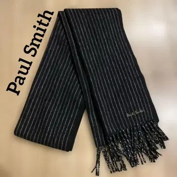 Paul Smith 블랙 스트라이프 머플러