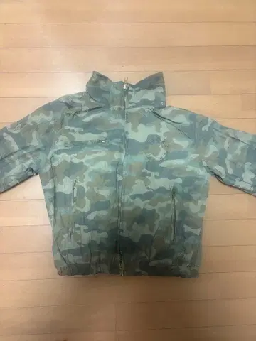 카모 패턴 풀 지퍼 자켓