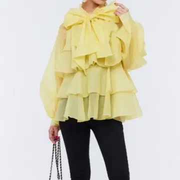 Narcissus 칸칸 리본 블라우스