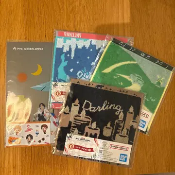 Mrs. GREEN APPLE 타월 세트 3장 클리어 파일