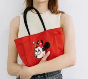 WCJ 미니 토트백 빨간색 Disney 와카츠키 치나츠