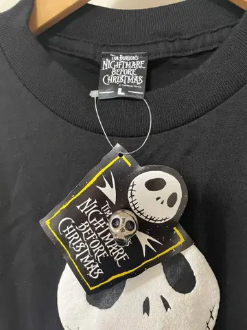 90s 나이트메어 포어 크리스마스 T셔츠 L 공식 데드스탁