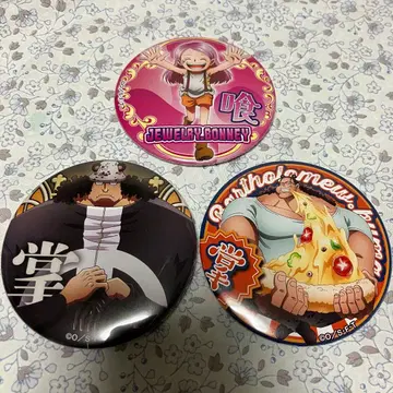 원피스 캔뱃지 야라 바솔로뮤 쿠마 주얼리 보니 3세트