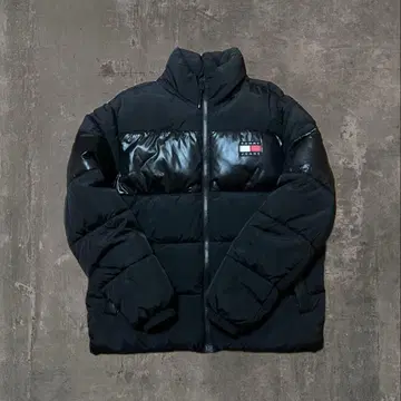 TOMMY JEANS 타미 블랙 다운 자켓 M