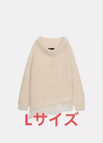 ZARA 레이스 콤비 니트 스웨터 택 포함 미사용 새상품