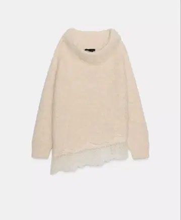 ZARA 레이스 콤비 니트 스웨터 택 포함 미사용 새상품