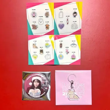 사쿠라자카46 야마시타 시즈키 메지루시 참 캔뱃지 산타