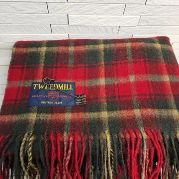 TWEEDMILL 스톨 영국제 퓨어 New 울 클립 포함
