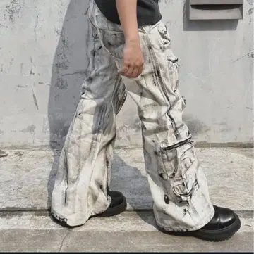 컨디션 최상 kraftwerk BK Flared Cargo 카고 팬츠