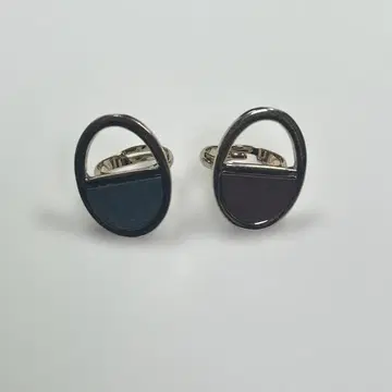 마라이카 다크 그린과 퍼플의 반지 세트 골드 프리 사이즈