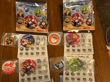 캐릭터 마그네츠 마리오 카트 월드 4종 세트