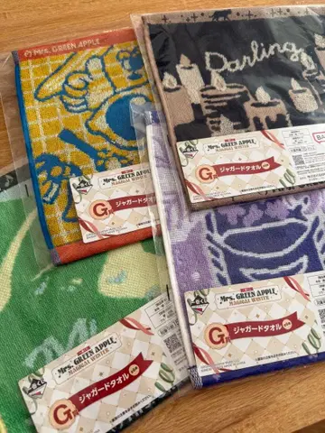 미세스 제일복권 Mrs. GREEN APPLE 자카드 타월 4장 세트
