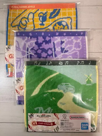 제일복권 Mrs. GREEN APPLE G상 자카드 타월 3종 세트