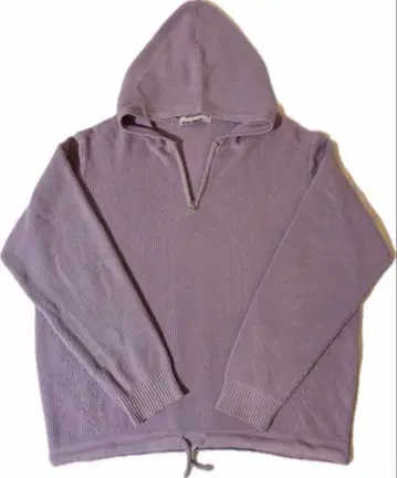 BESLOW STANDARD 라벤더 후드 부착 니트 후드티