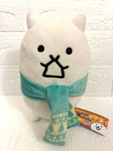 냥코 대전쟁 윈터 스타일 봉제 인형 남코 한정판 탱크 고양이