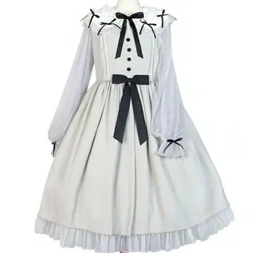 Angelic Pretty Airy Frill 원피스 그레이