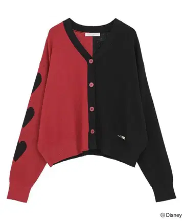 택 포함 새상품 VILLAINS 비대칭 니트 가디건 앨리스