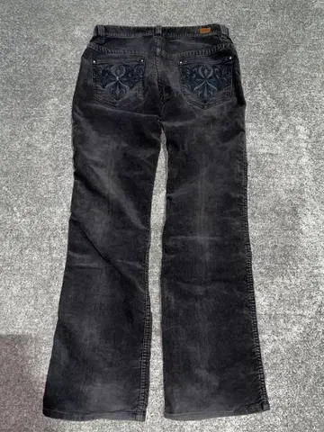 Y2K archive 코듀로이 자수 스터드 스트레이트 그런지