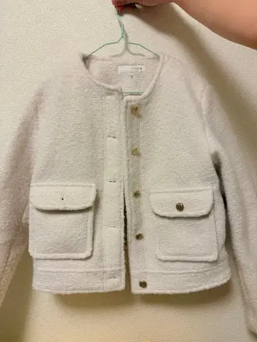 ZARA 노카라 자켓 화이트