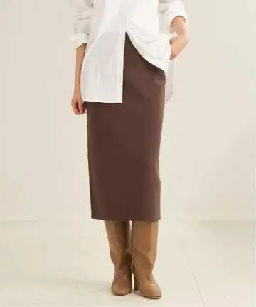 Plage 밀라노 리브 타이트 스커트