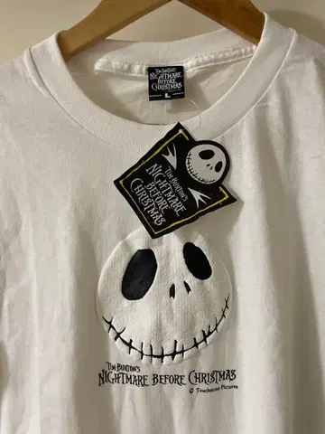 90s 나이트메어 포어 크리스마스 T셔츠 L 공식 데드스탁