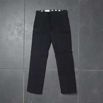 Dickies WD874 플랫 프론트 워크 팬츠 블랙