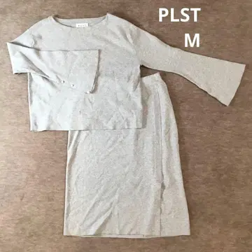PLST 그레이 셋업 상의 스커트 M 새상품급