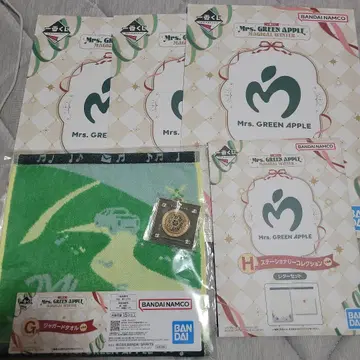 미세스 Mrs. GREEN APPLE 제일복권 6종 세트